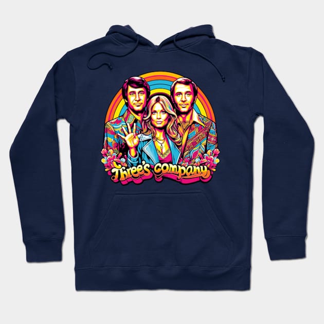 Retro Three's Company Hoodie by elegantelite